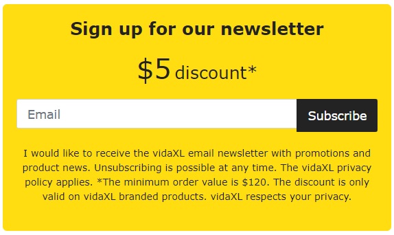 Codice Coupon vidaXL